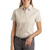 Ladies Short Sleeve Easy Care, Soil Resistant Shirt