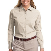 Ladies Long Sleeve Easy Care, Soil Resistant Shirt