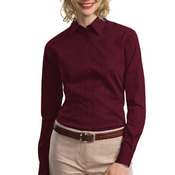 Ladies Tonal Pattern Easy Care Shirt