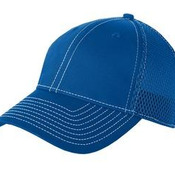 Stretch Mesh Contrast Stitch Cap